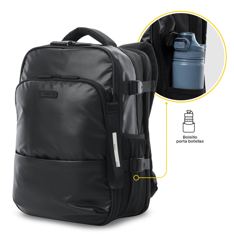 Morral Viajero Mediano Trip Negro