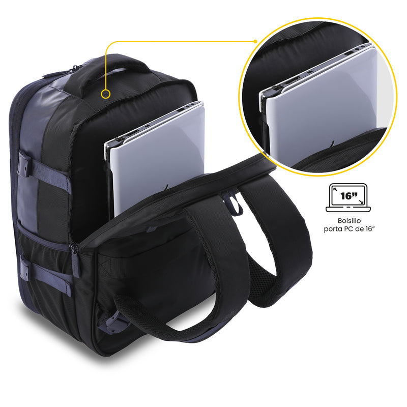 Mochila Viajera Mediana Trip Azul