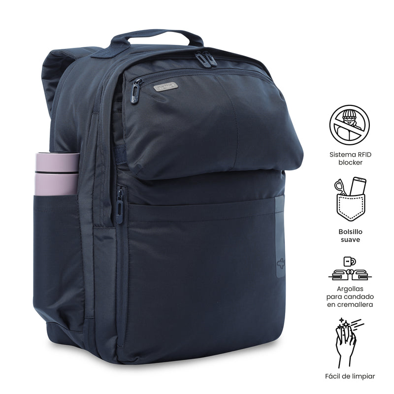 Mochila de Viaje Grande Elan Travel Azul