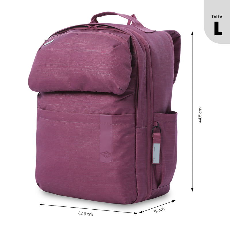 Mochila de Viaje Grande Elan Travel Shiny Rosado