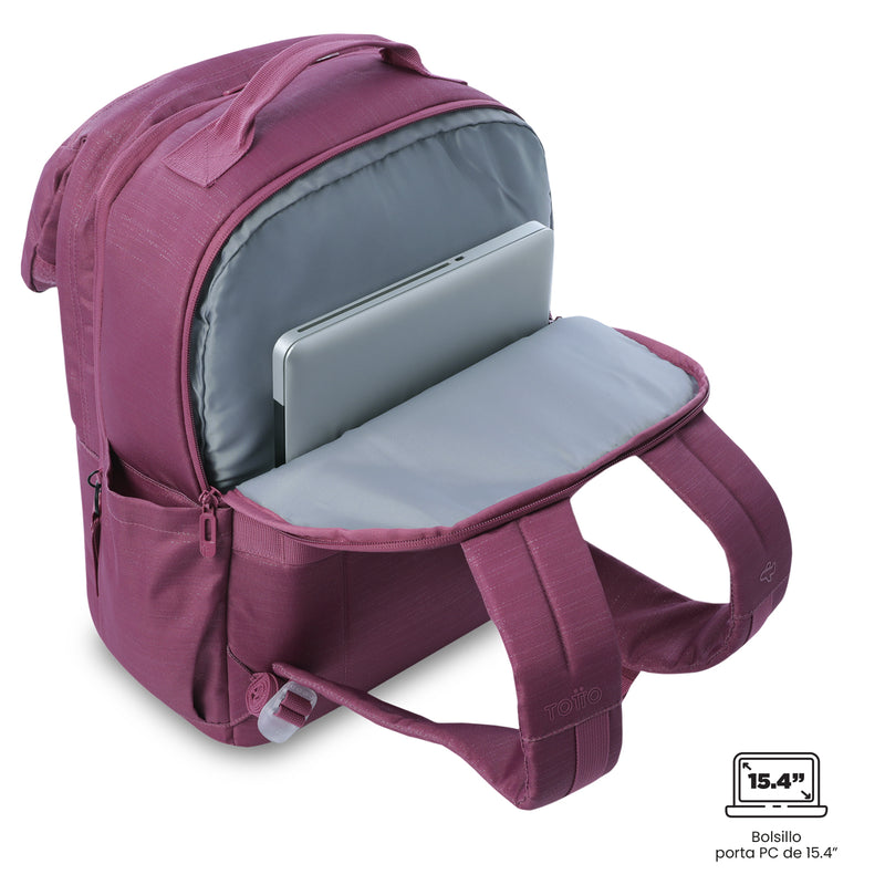 Mochila de Viaje Grande Elan Travel Shiny Rosado