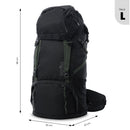Mochila Outdoor Summit 65 Grande Negro
