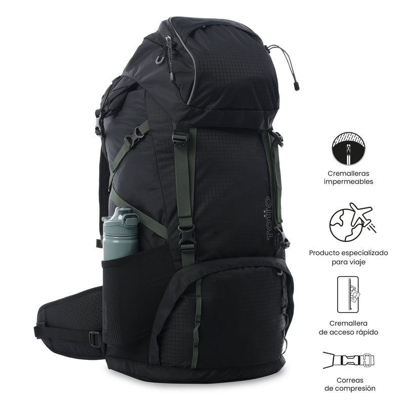 Mochila Outdoor Summit 65 Grande Negro
