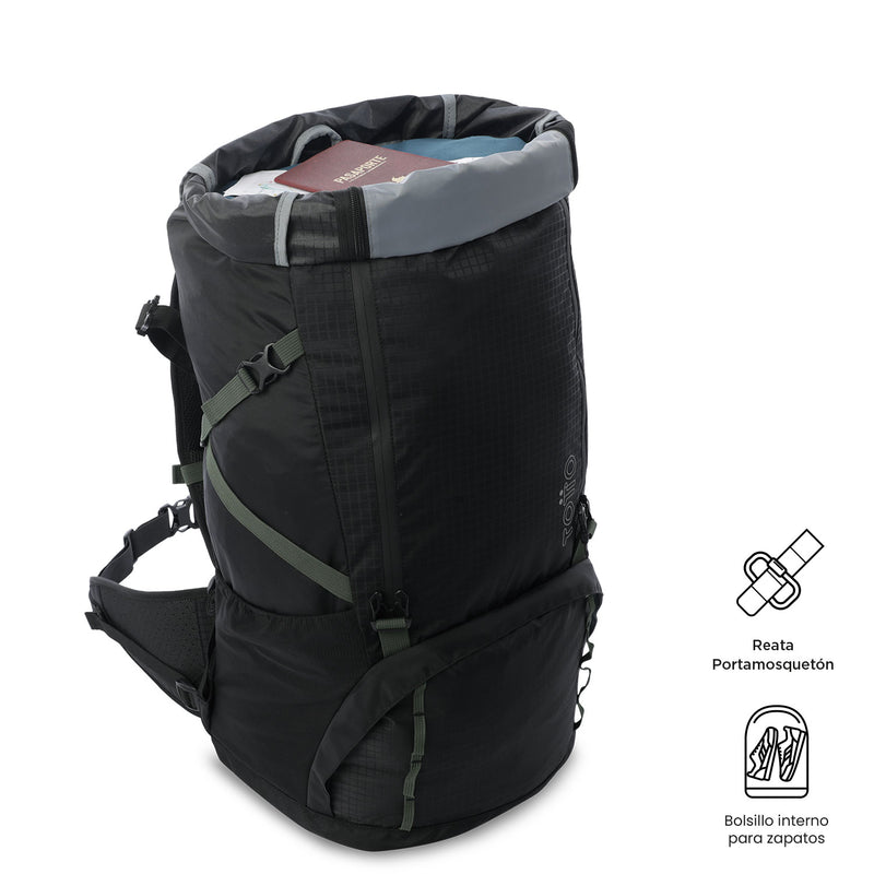 Mochila Outdoor Summit 65 Grande Negro