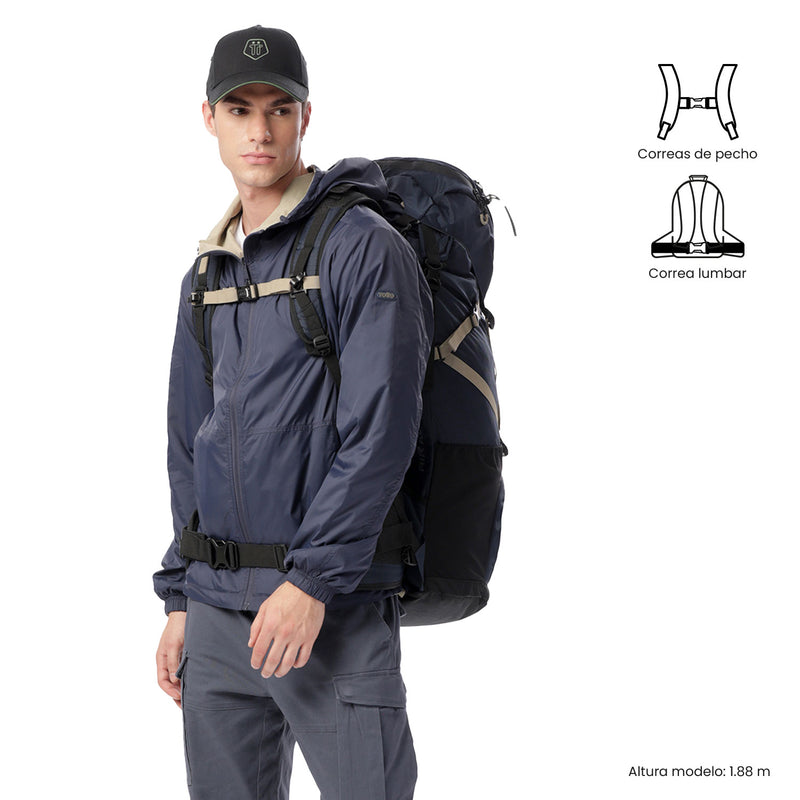 Mochila Outdoor Summit 65 Grande Azul