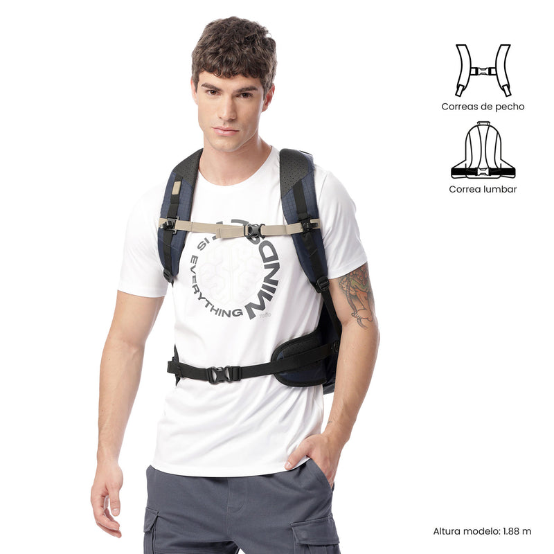 Mochila Outdoor Summit 32 Pequeña Azul