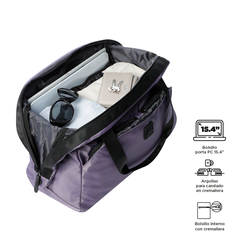 Bolso de viaje Weekender M Morada