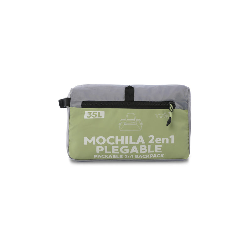 Bolso de viaje 2 En 1 Rever 35 Mediana Verde