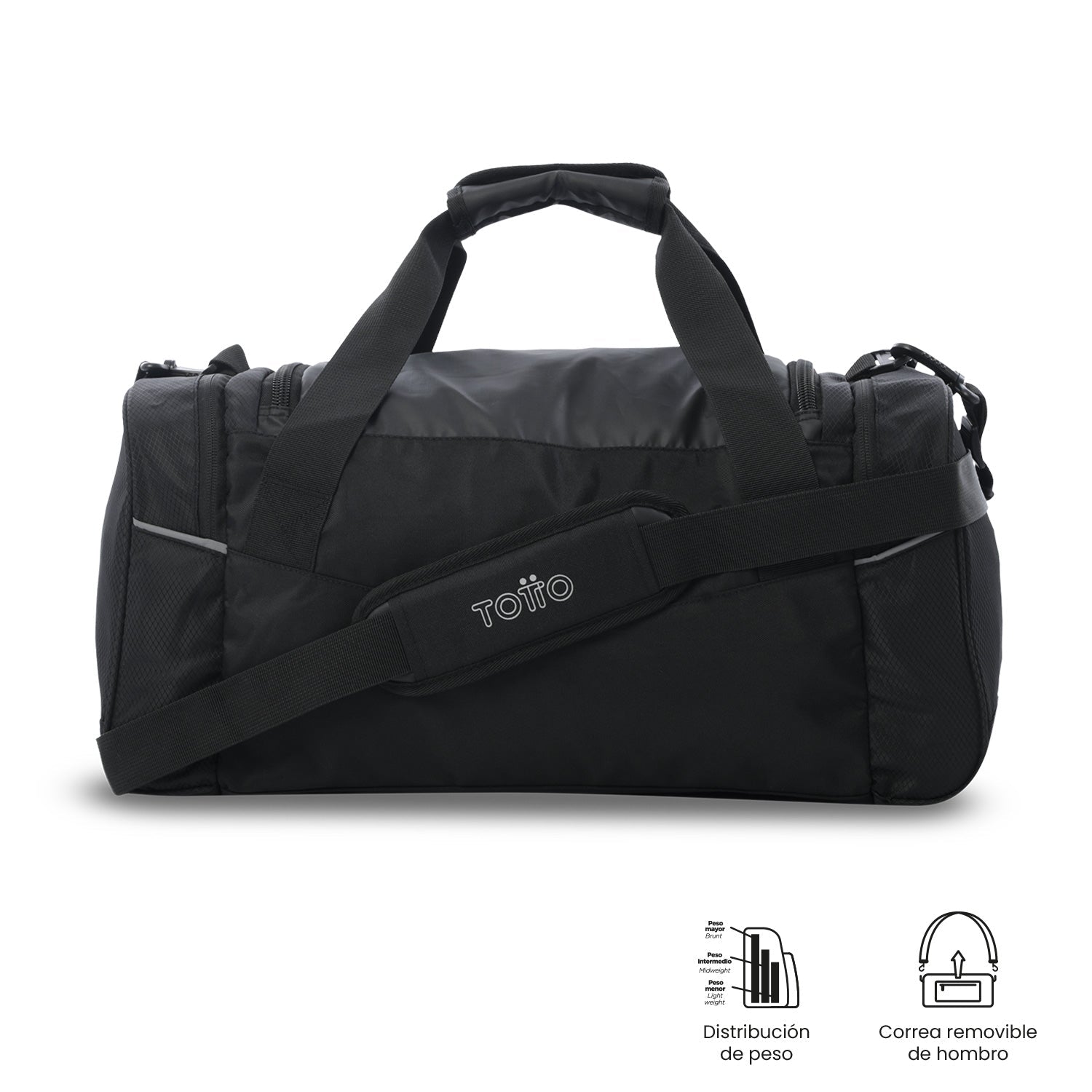 Tula viajera negra pequeña
