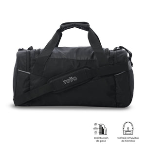 Tula viajera negra pequeña