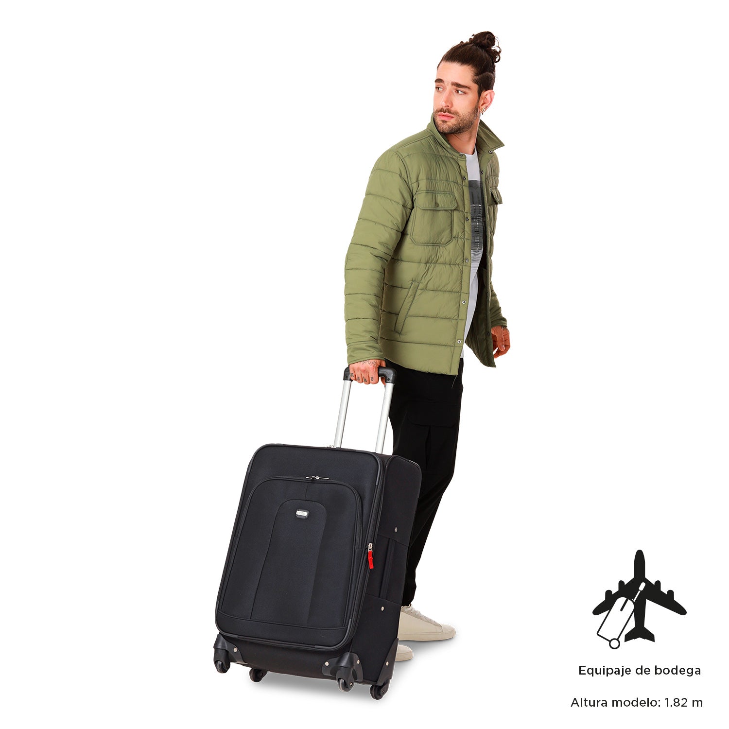 Maleta De Viaje Andromeda 2.0 360° Mediana Color: Negro Talla: M