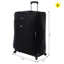 Maleta de viaje grande 360 Andromeda 2.0 L Negra