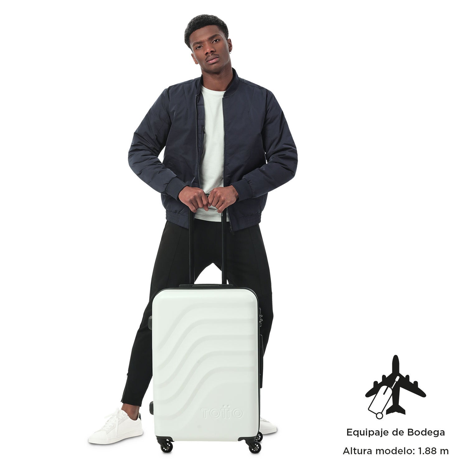 Maleta Viaje 360 Bazy M. - Color: Blanco