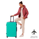 Maleta de viaje grande 360 Bazy L Verde