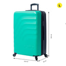 Maleta de viaje grande 360 Bazy L Verde