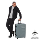 Maleta de Viaje Grande 360 Bazy Bodega Gris