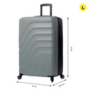 Maleta de Viaje Grande 360 Bazy Bodega Gris