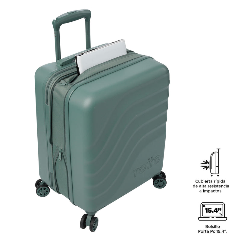 Maleta de Cabina 360 Bazy+ de 10 kilos Verde