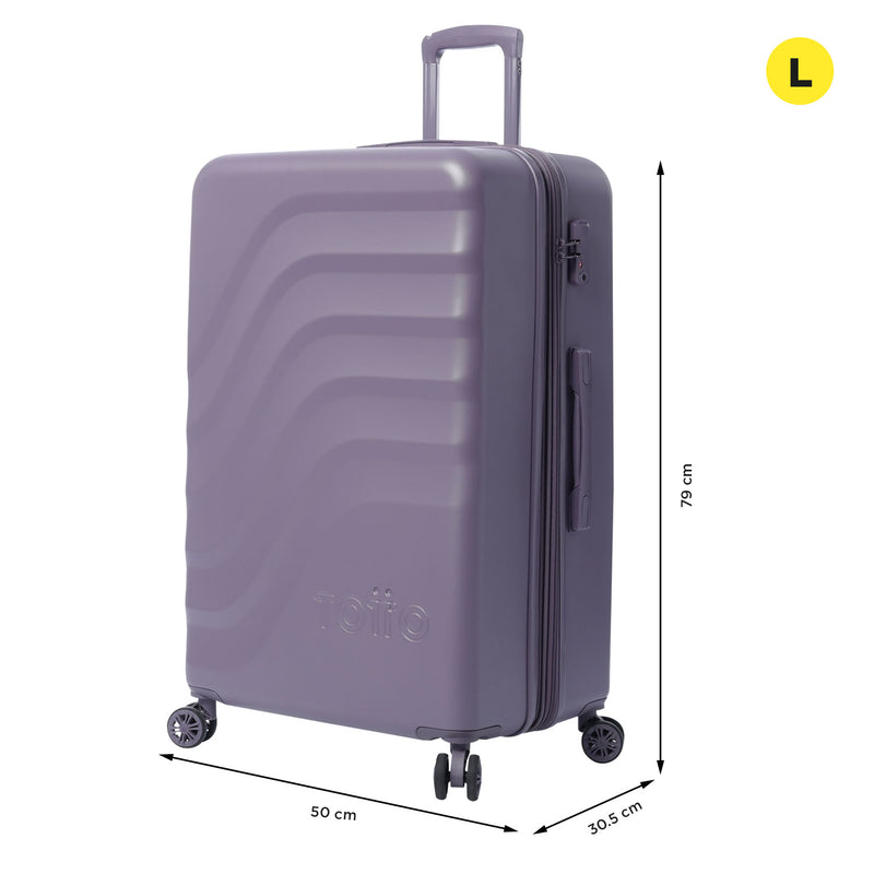 Maleta de viaje grande 360 Bazy+ L Morada