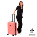 Maleta de 23 Kg 360 Harbor Mediana Rosada