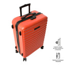 Maleta de 23 Kg 360 Helios Mediana Naranja