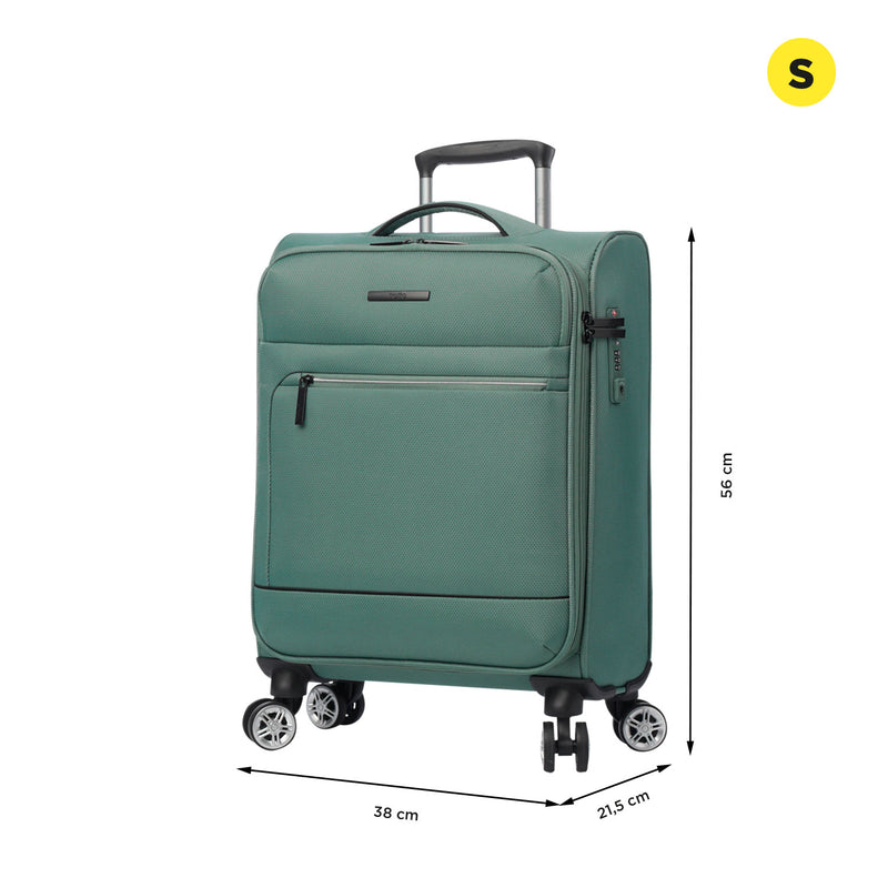 Maleta de Cabina 360 Liviana de 10 kilos Verde