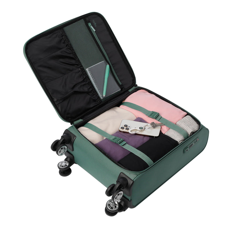 Maleta de Cabina 360 Liviana de 10 kilos Verde