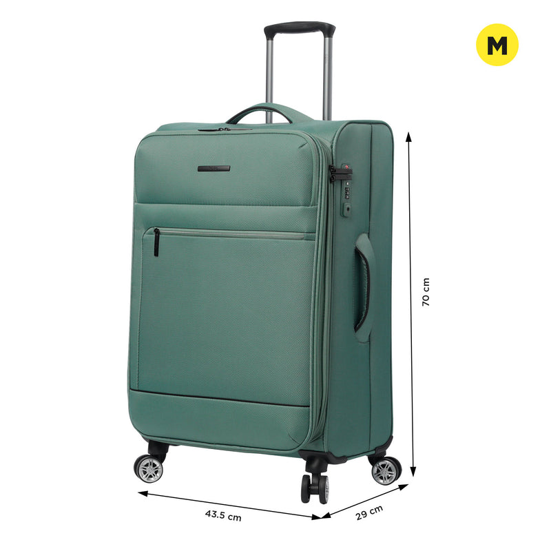 Maleta de 23 Kg 360 Liviana Mediana Verde