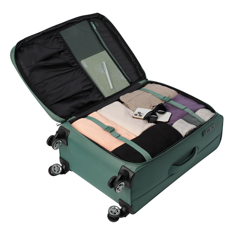 Maleta de 23 Kg 360 Liviana Mediana Verde