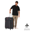 Maleta de viaje grande 360 Liviana L Negra