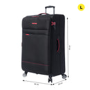Maleta de viaje grande 360 Liviana L Negra