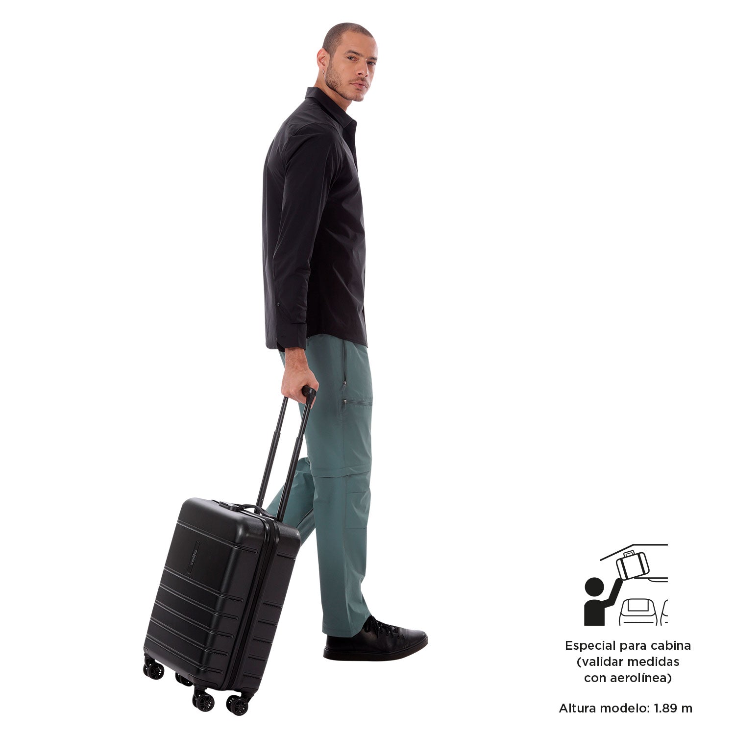 Maleta de Cabina 360 Prop de 10 kilos Negra