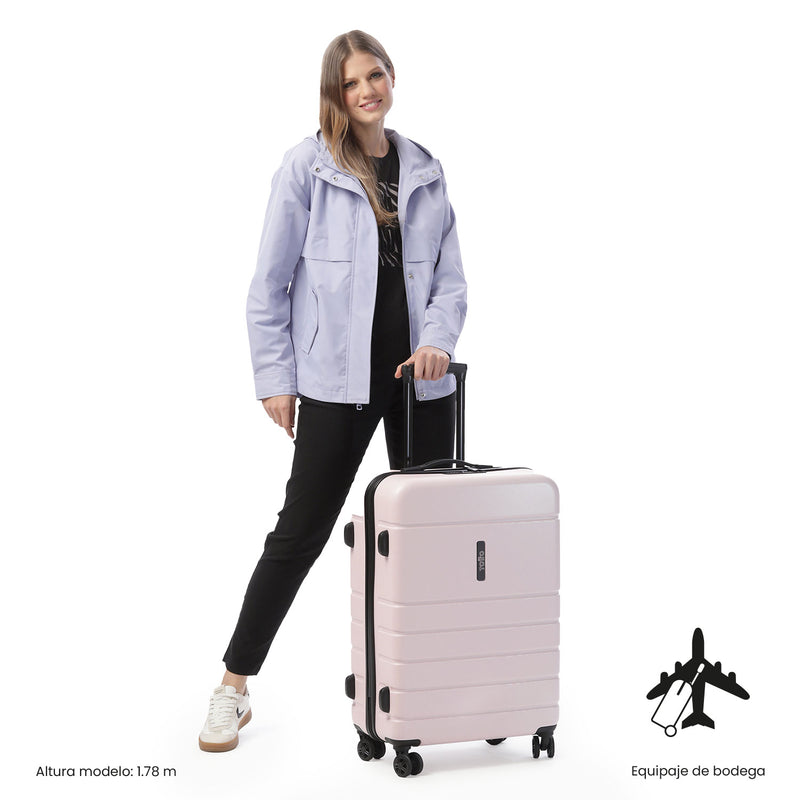 Maleta de Viaje Mediana 360 Prop Rosada