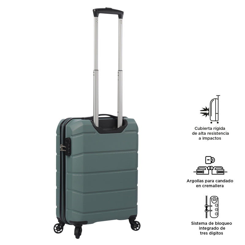 Maleta de Cabina 360 Rayatta de 10 kilos Verde