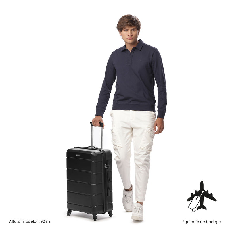 Maleta de Viaje Mediana 360 Rayatta Negra