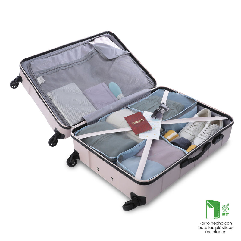 Maleta de Viaje 23 Kg 360 Rayatta Bodega Rosada