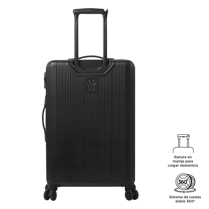 Maleta de 23 Kg 360 Sko Mediana Negra