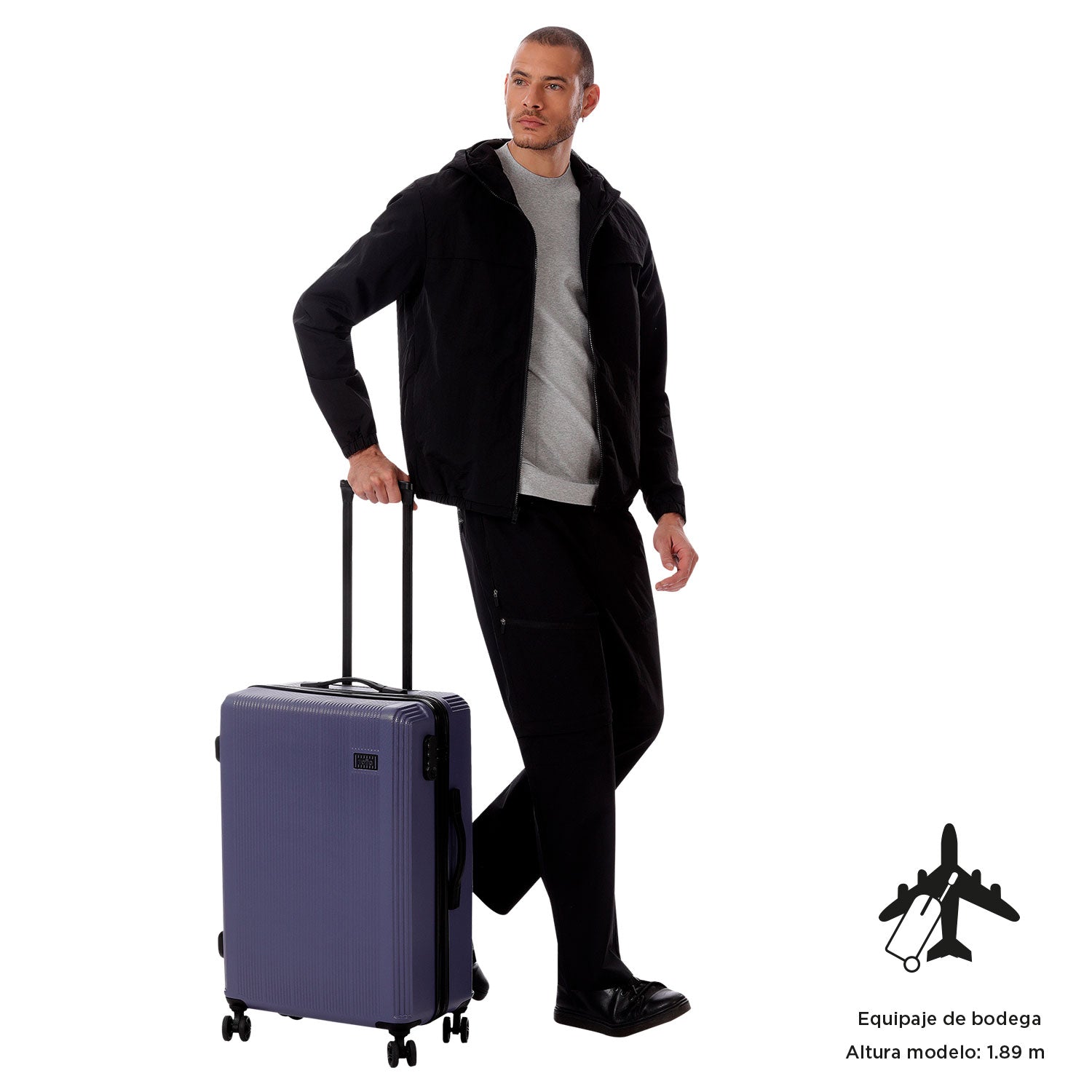 Maleta de 23 Kg 360 Sko Mediana Azul