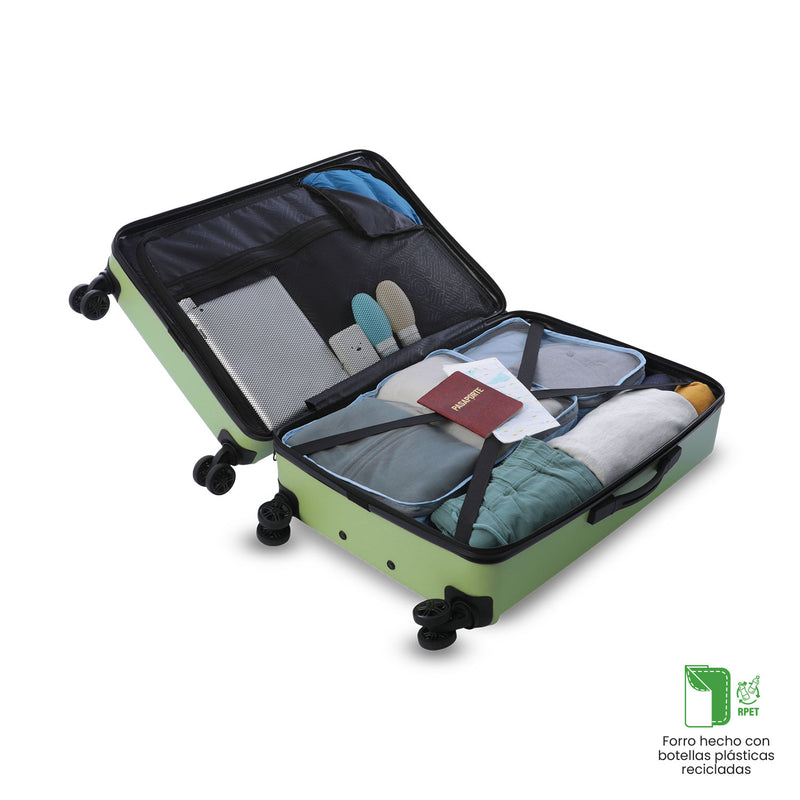 Maleta de Viaje Mediana 360 Sko Verde