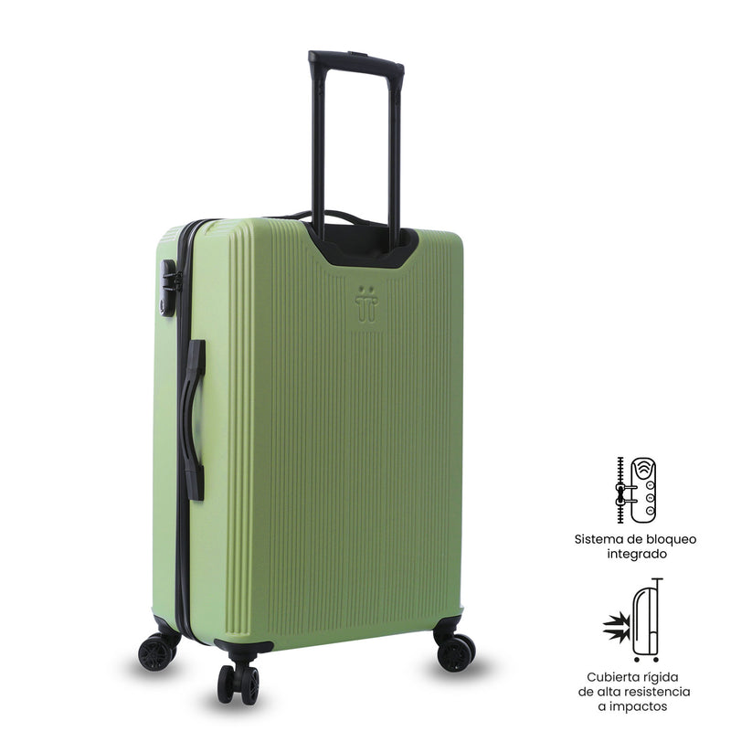 Maleta de Viaje Mediana 360 Sko Verde