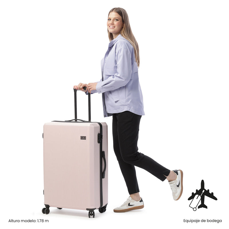 Maleta de Viaje 23 Kg 360 Sko Bodega Rosada