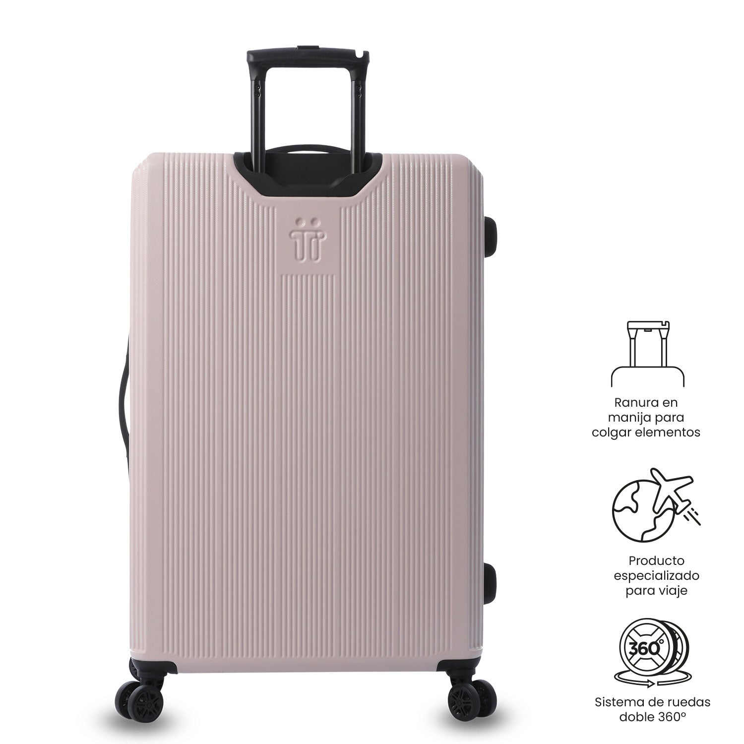 Maleta de Viaje 23 Kg 360 Sko Bodega Rosada