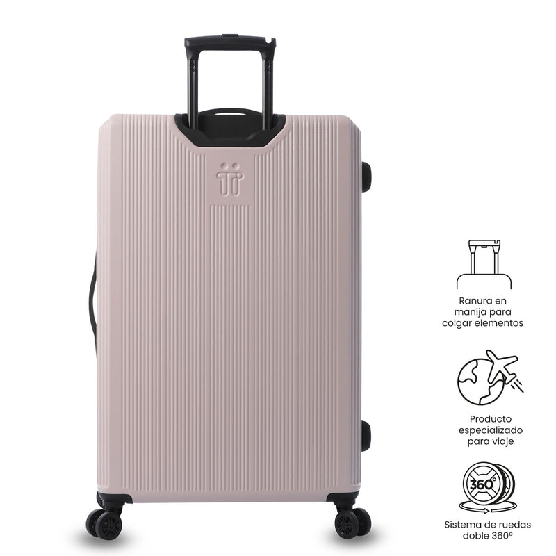 Maleta de Viaje 23 Kg 360 Sko Bodega Rosada
