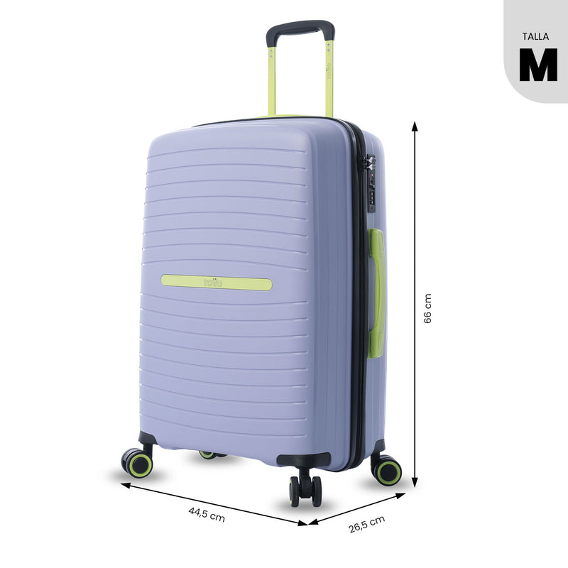 Maleta de Viaje Mediana 360 Wave 2.0 Morada