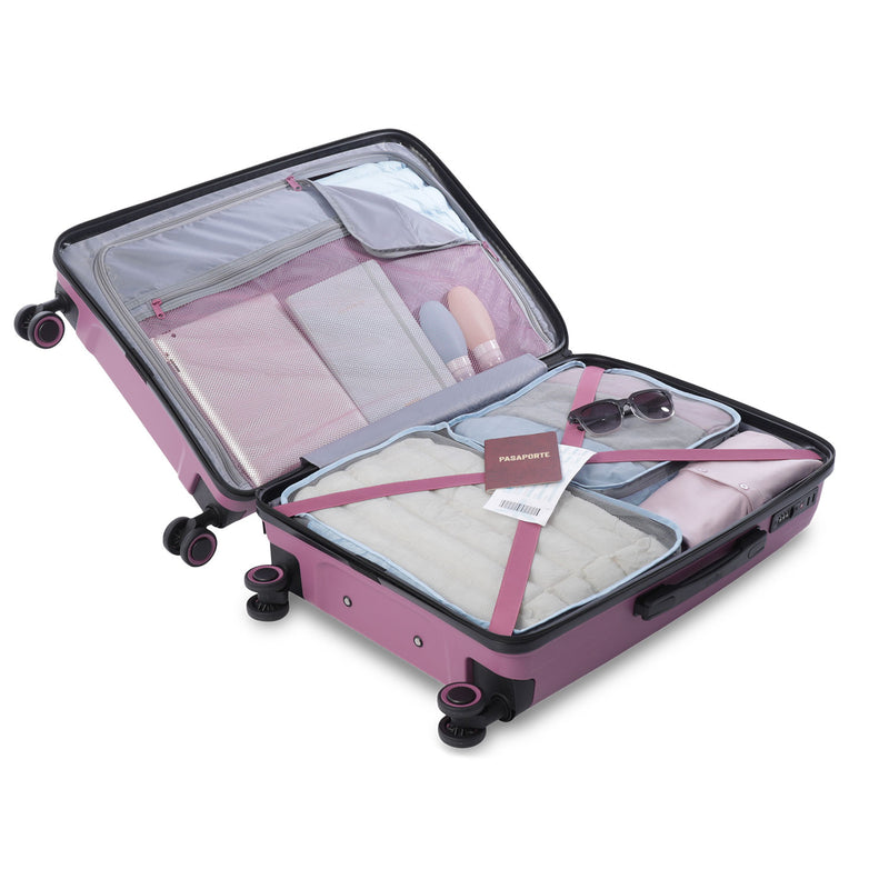 Maleta de Viaje Mediana 360 Wave 2.0 Rosada