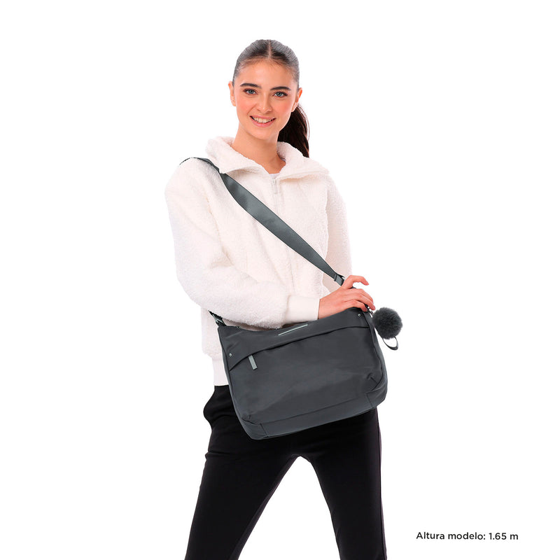 Bolso Mujer Porta Pc 10" Adelaide 1 2.0 Gris