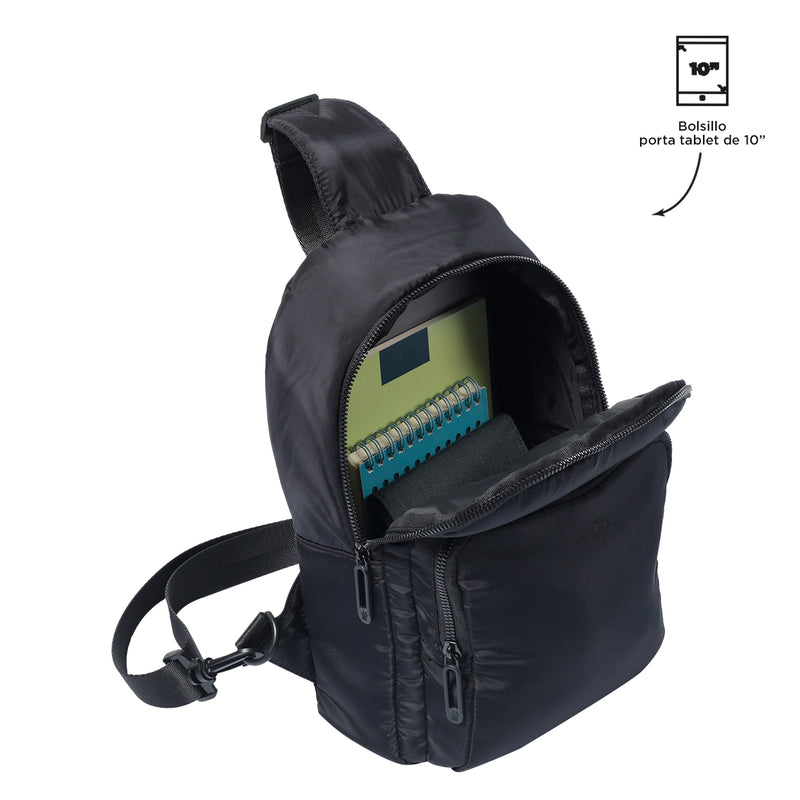 Bolso Mujer Porta Tableta 10" Logar 2.0 Negro