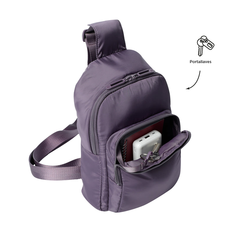 Bolso Mujer Porta Tableta 10" Logar 2.0 Morado