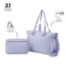 Bolso Tote Brasil Porta PC 15" Morado