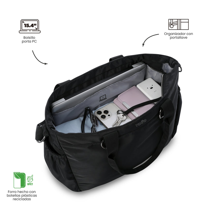 Bolso Tote Brasil Porta PC 15" Negro